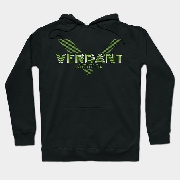 Verdant Night Club Hoodie by DeepDiveThreads